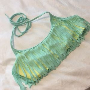 VS band fringe bathing suit- top only